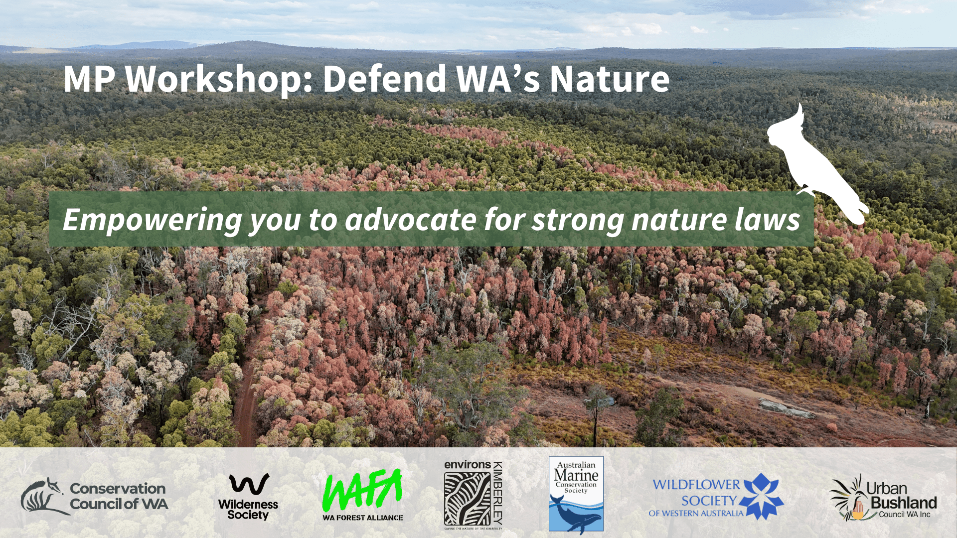 MP Workshop Defend WA’s Nature FB and website event banner